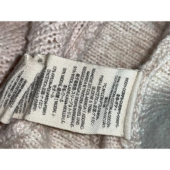 Free People Beige Knit Sweater Womens Loose Fit Pullover Size Large - Picture 9 of 10
